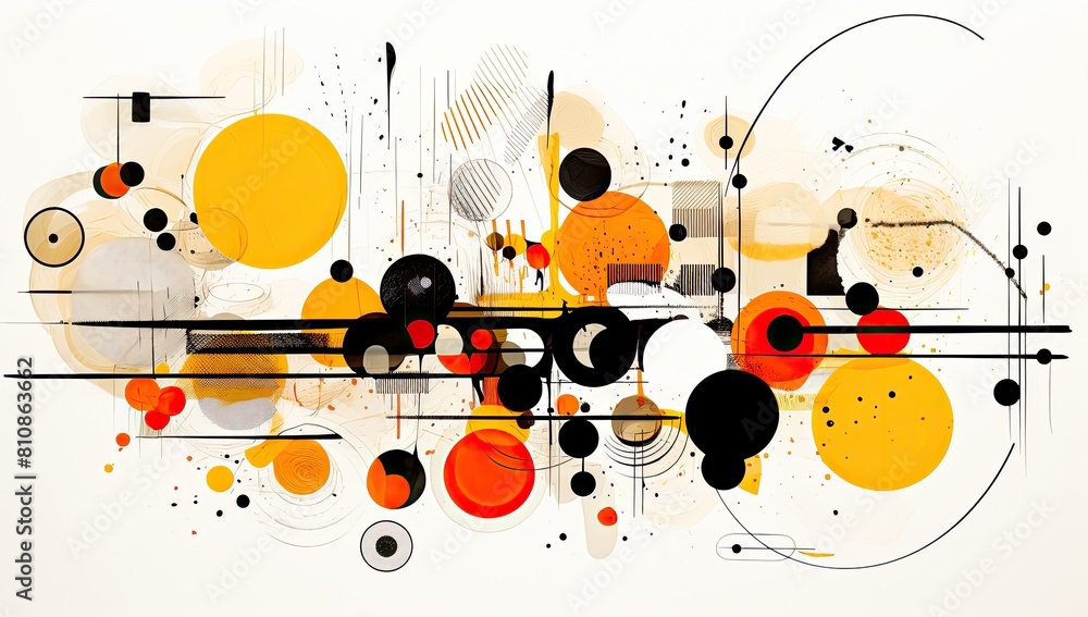 Poster ripple effect: abstract concentric circles creating dynamic background