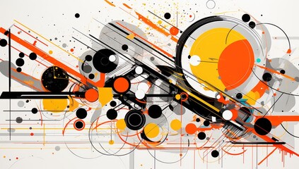Circular Harmony: Interlocking Concentric Circles Forming Abstract Pattern