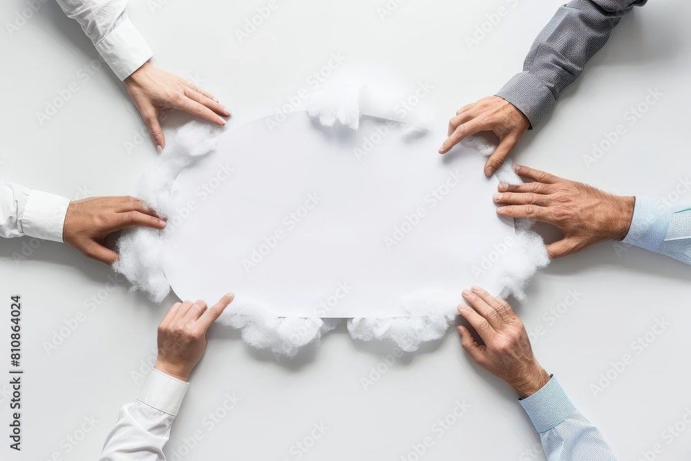 Poster diverse workforce engagement in cloud services uses interactive network and puzzle assembly techniqu