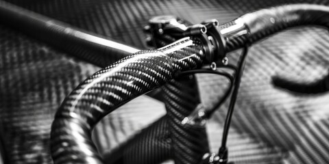Close up of a bike handle, perfect for sports and transportation concepts