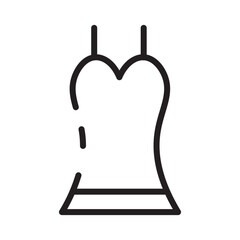 Clothes Dress Lady Line Icon