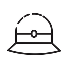Hat Lady Woman Line Icon