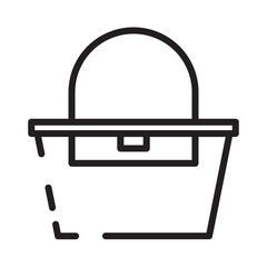 Bag Fashion Lady Line Icon