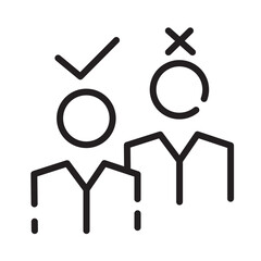 Employee Job Selection Line Icon