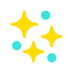 Editable sparkle and bubble vector icon. Part of a big icon set family. Perfect for web and app interfaces, presentations, infographics, etc