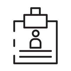 Resume Work Job Line Icon