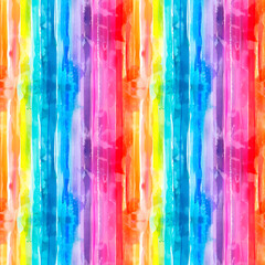 Seamless pattern with bright stripes. Colorful rainbow background.