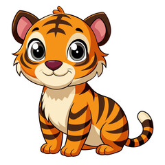 funny tiger cartoon