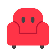 Editable sofa, chair vector icon. Part of a big icon set family. Perfect for web and app interfaces, presentations, infographics, etc