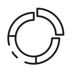 Diagram Job Pie Line Icon