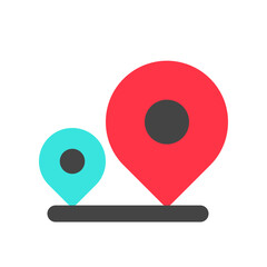 Editable location tracking vector icon. Map, location, navigation. Part of a big icon set family. Perfect for web and app interfaces, presentations, infographics, etc