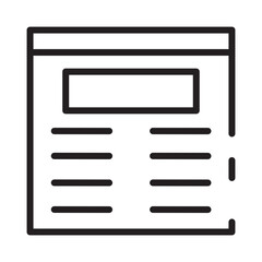 Paper File Job Line Icon
