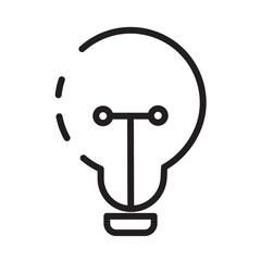 Bulb Creative Idea Line Icon