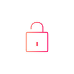 padlock gradient icon