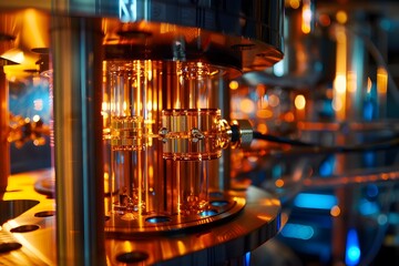 Futuristic Laboratory Exploring Quantum Cryptography Technology Concepts