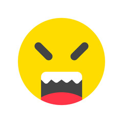 Editable angry, upset face vector icon. Part of a big icon set family. Perfect for web and app interfaces, presentations, infographics, etc