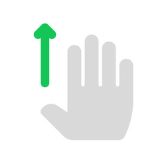 Editable four fingers swipe up vector icon. Part of a big icon set family. Perfect for web and app interfaces, presentations, infographics, etc
