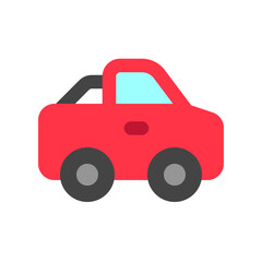 Editable pick-up truck vector icon. Vehicles, transportation, travel. Part of a big icon set family. Perfect for web and app interfaces, presentations, infographics, etc