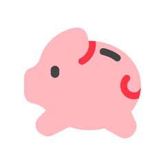 Editable piggy bank vector icon. Part of a big icon set family.  Finance, business, investment, accounting. Perfect for web and app interfaces, presentations, infographics, etc