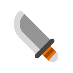 Editable knife, machete, hunting knife vector icon. Part of a big icon set family. Perfect for web and app interfaces, presentations, infographics, etc