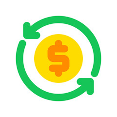 Editable cashflow vector icon. Part of a big icon set family. Perfect for web and app interfaces, presentations, infographics, etc