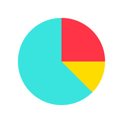 Editable pie chart  vector icon. Part of a big icon set family. Perfect for web and app interfaces, presentations, infographics, etc