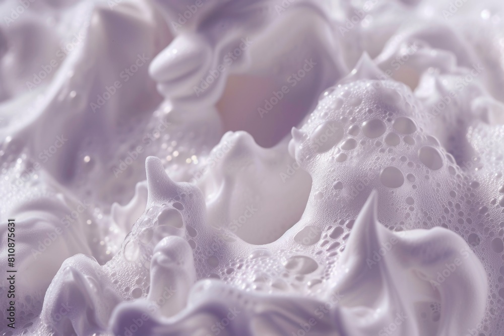 Poster the image is of a foam or bubble bath with a lot of foam and bubbles. the bubbles are scattered all 