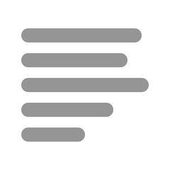 Obraz premium Editable paragraph left alignment vector icon. Part of a big icon set family. Perfect for web and app interfaces, presentations, infographics, etc