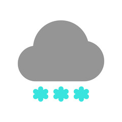 Editable snowfall vector icon. Part of a big icon set family. Perfect for web and app interfaces, presentations, infographics, etc