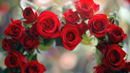 Frame adorned with roses