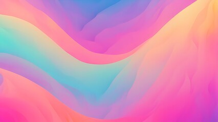 Abstract horizontal varicolored gradient wave background. Delicate pastel colors