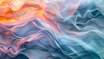 Obraz premium The holographic gradient colors, ranging from turquoise and teal to blue, brown, white, gray, black, peach, and pink, blend harmoniously to form a captivating palette