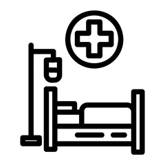 Obraz premium hospital bed