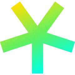 Obraz premium Cool Shape Minimalistic Cross Soft Edges Pastel Tones Simple Cross Gradient with Noisy Effect Modern for Healthcare Branding