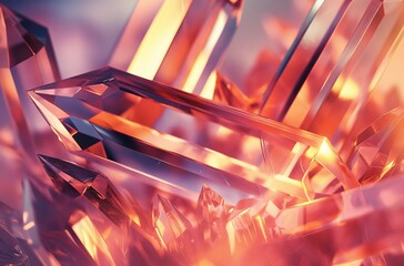 Close-up of red crystals