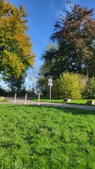 Ruins of a medieval castle in Essen