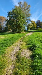 Ruins of a medieval castle in Essen