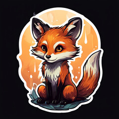 red fox cartoon