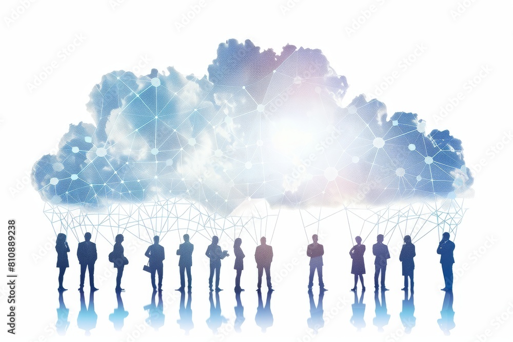 Poster strategy for networking connectivity in online business and tech environment underpins collaborative
