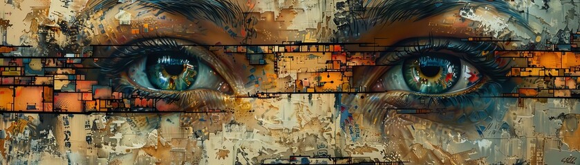 A visually striking image that intertwines the Cryptocurrency Markets with Ancient Egypt in a watercolor painting Use unexpected camera angles to add depth and mystery