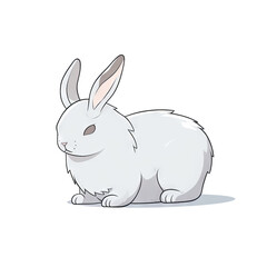 Cute cartoon rabbit