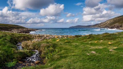 The wild and rugged Coast of Death in Muxia, Galicia, Spain