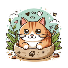  cat cay Adobe Illustrator Artwork