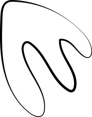 ink outline abstract