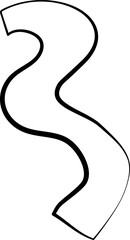 ink outline abstract