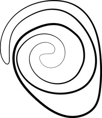 ink outline abstract