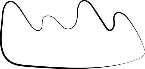 ink outline abstract