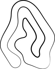 ink outline abstract