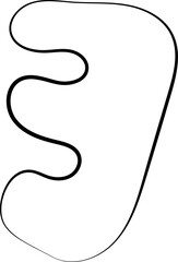 ink outline abstract