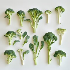 "Vibrant Fresh Broccoli: Close-up Shots Capturing Nature's Green Goodness in Detail for Healthy Living Concepts and Culinary Inspiration."